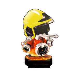 Trophée Bois Sapeurs Pompiers ref. RW152A